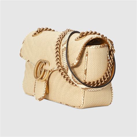 gucci raffia purse